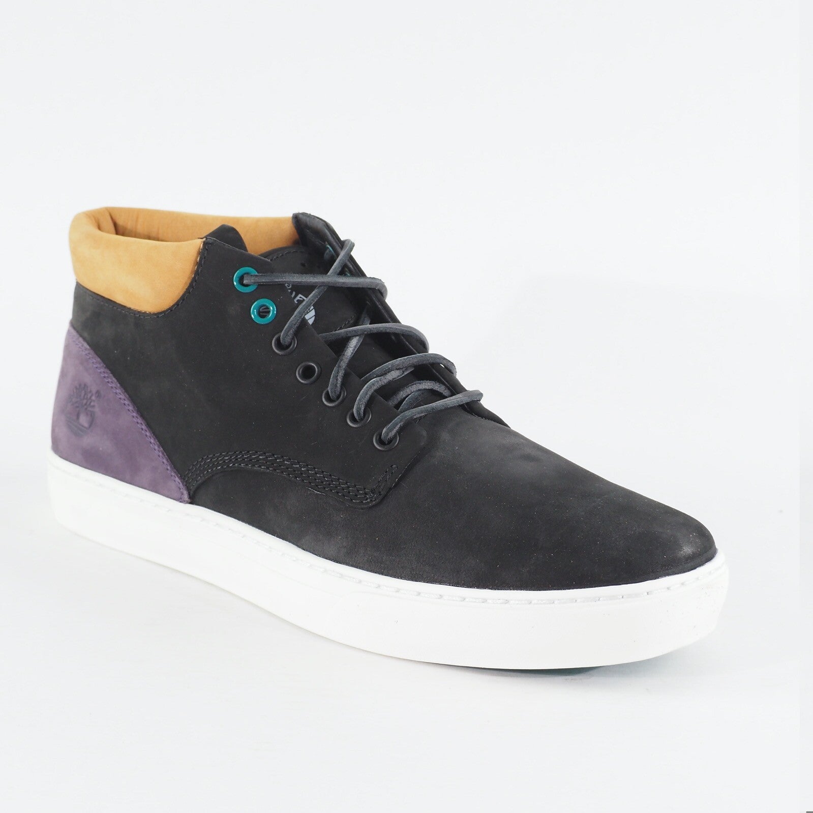 Mens Timberland Adventure 2.0 Cupsole A1J4I Black Leather Laced High Top Shoes