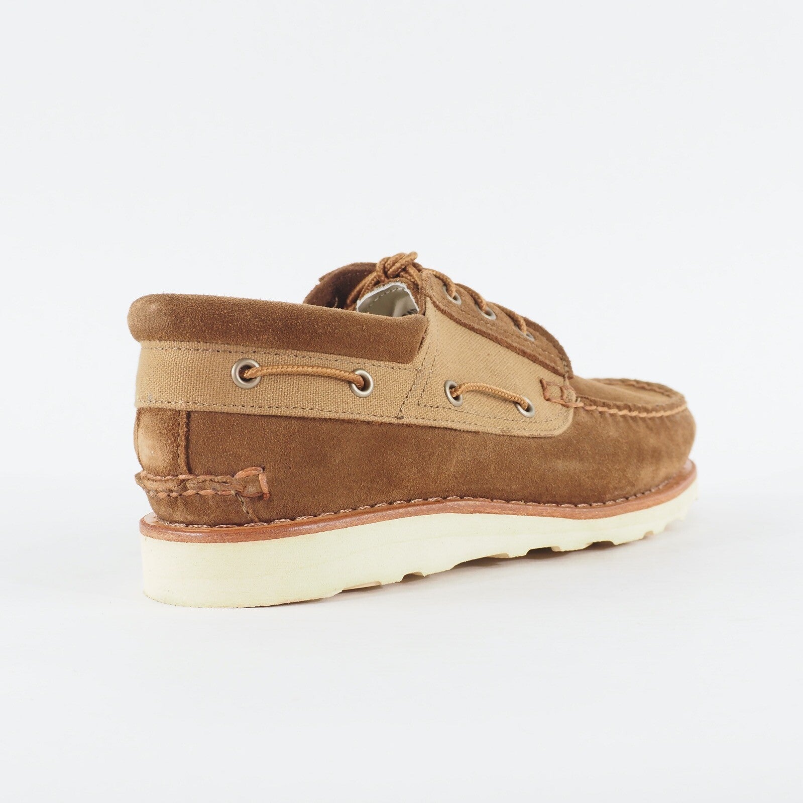 Mens Timberland Abingtion 3 Eye 82574 Brown Leather Lace Up Casual Boat Shoes