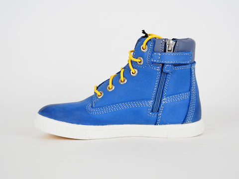 Unisex Timberland EK 2.0 6 Inch 1874A Blue Leather Laced Zip Up Chukka Boots