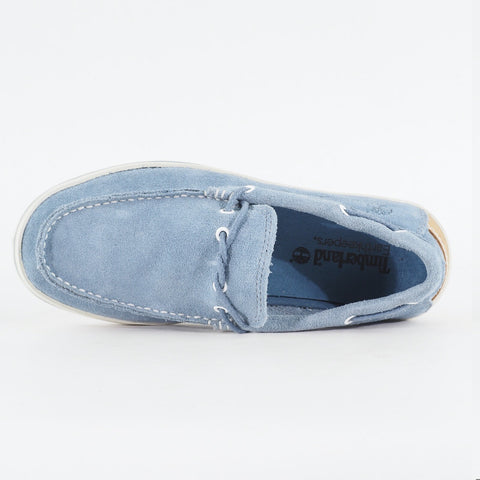 Timberland EK Cascoby 1 Eye 5235A Light Blue Lace Up Casual Boat Shoes