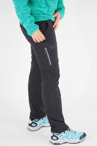 Womens Jack Wolfskin 5007661 Black Windproof Stretch Outdoor Hiking Trousers
