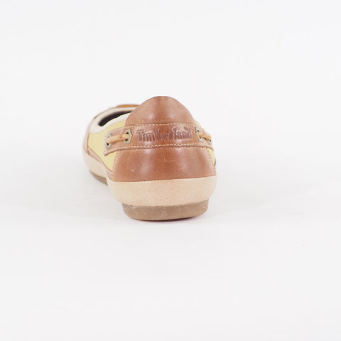 Womens Timberland Dames Vintera FTW Ballerina Ballet 16687 Leather Flat Shoes