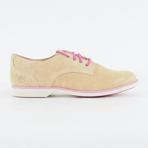 Womens Timberland EK Millway Ox 8817A Tan Leather Lace Up Low Top Casual Shoes