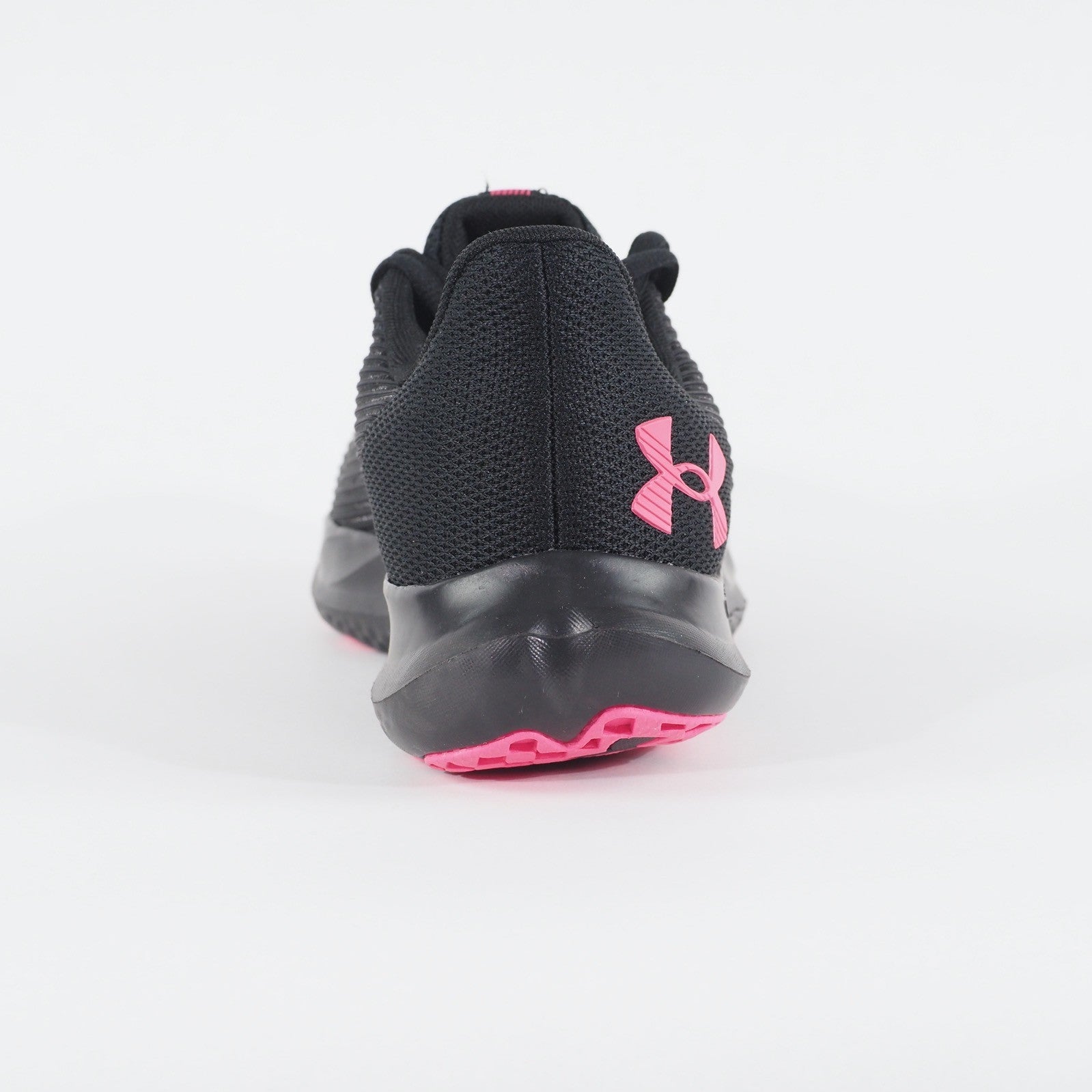 Womens Under Armour Speed Swift Black Pink Mesh Running Lace Up Sports Trainers