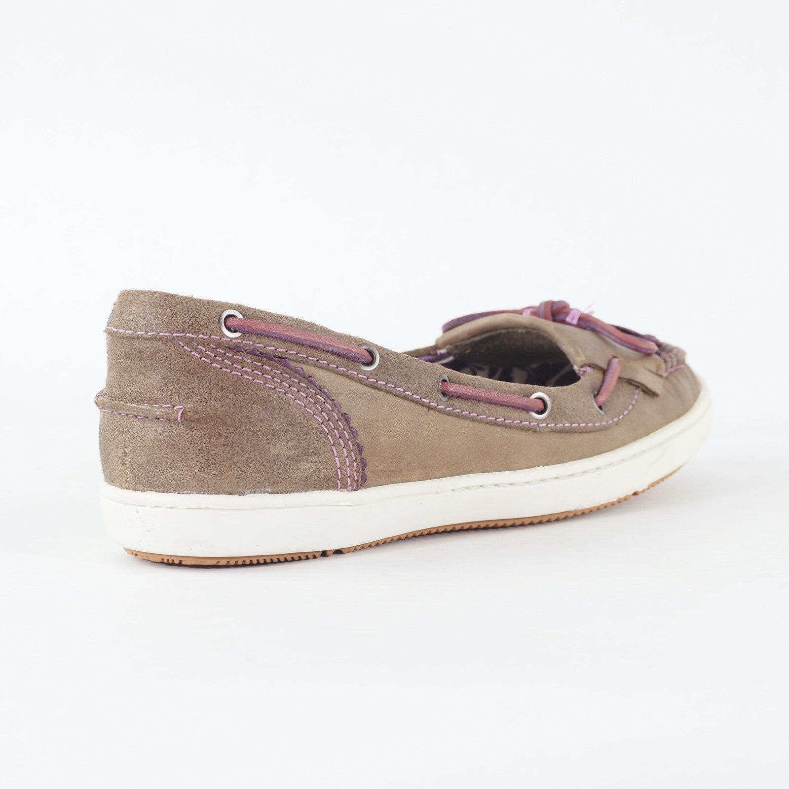 Womens Timberland Castille Ball 69660 Medium Brown Leather Slip On Casual Shoes