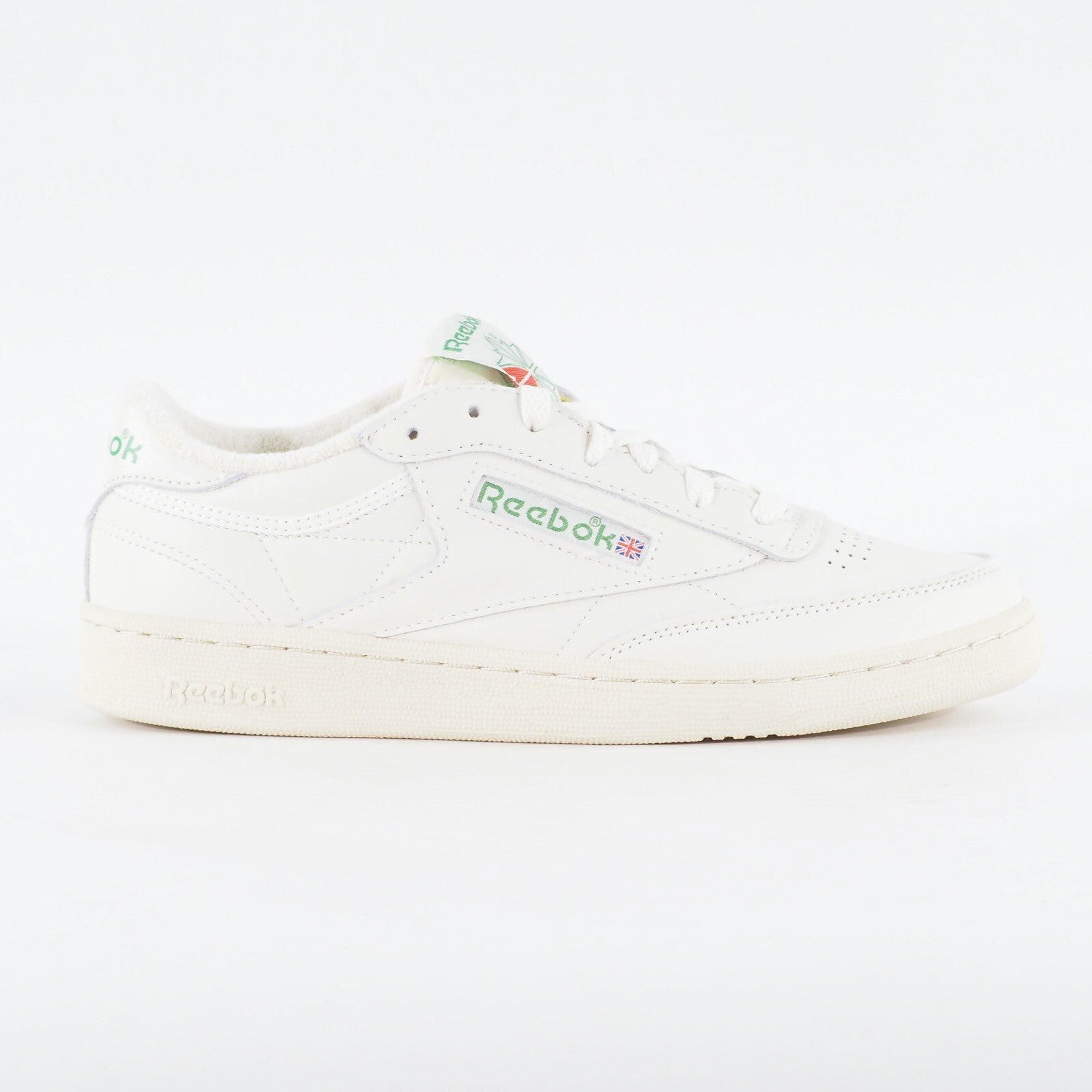 Mens Reebok Club C 85 Vintage DV6434 Chalk White Leather Casual Lace Up Trainers