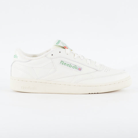 Mens Reebok Club C 85 Vintage DV6434 Chalk White Leather Casual Lace Up Trainers