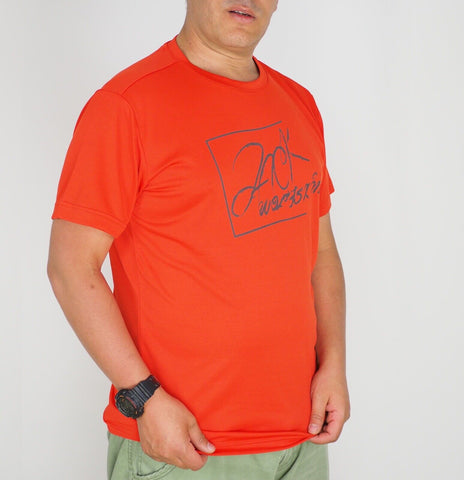 Mens Jack Wolfskin Baselayer 5007841 Bright Pumpkin Casual Short Sleeve T Shirt