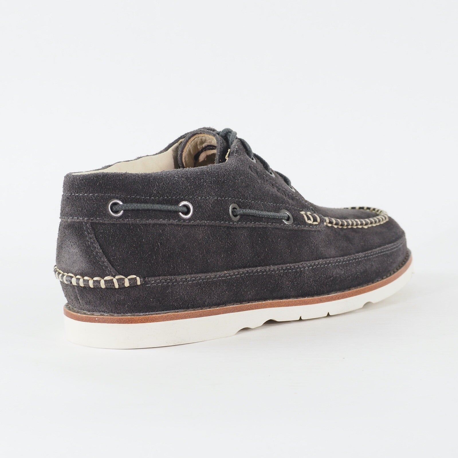 Mens Timberland Abington Boat Chukka 82544 Dark Grey Leather Lace Casual Shoes