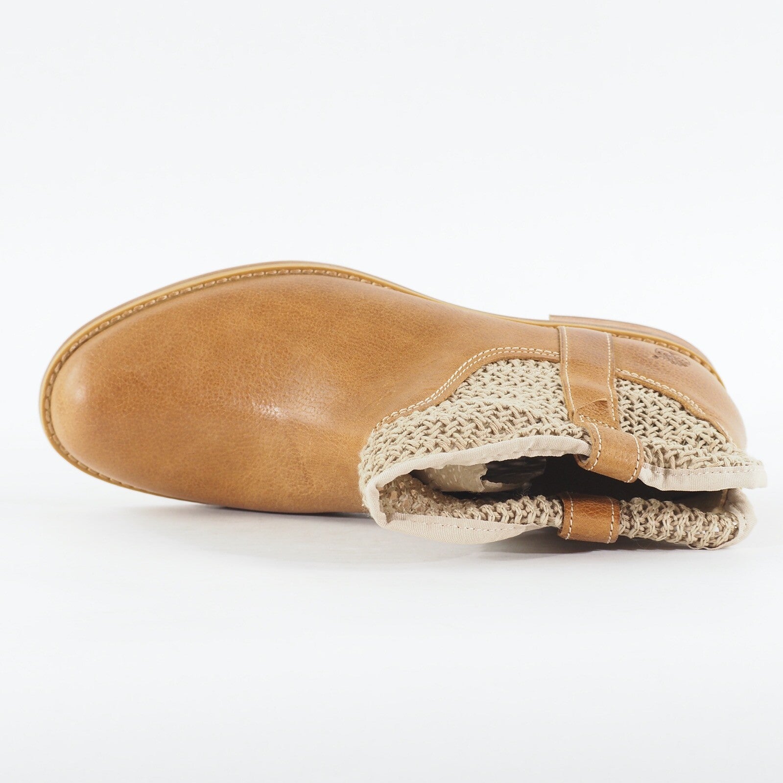 Womens Timberland Savin Hill A14HY Medium Light Brown Leather Ankle Casual Boots