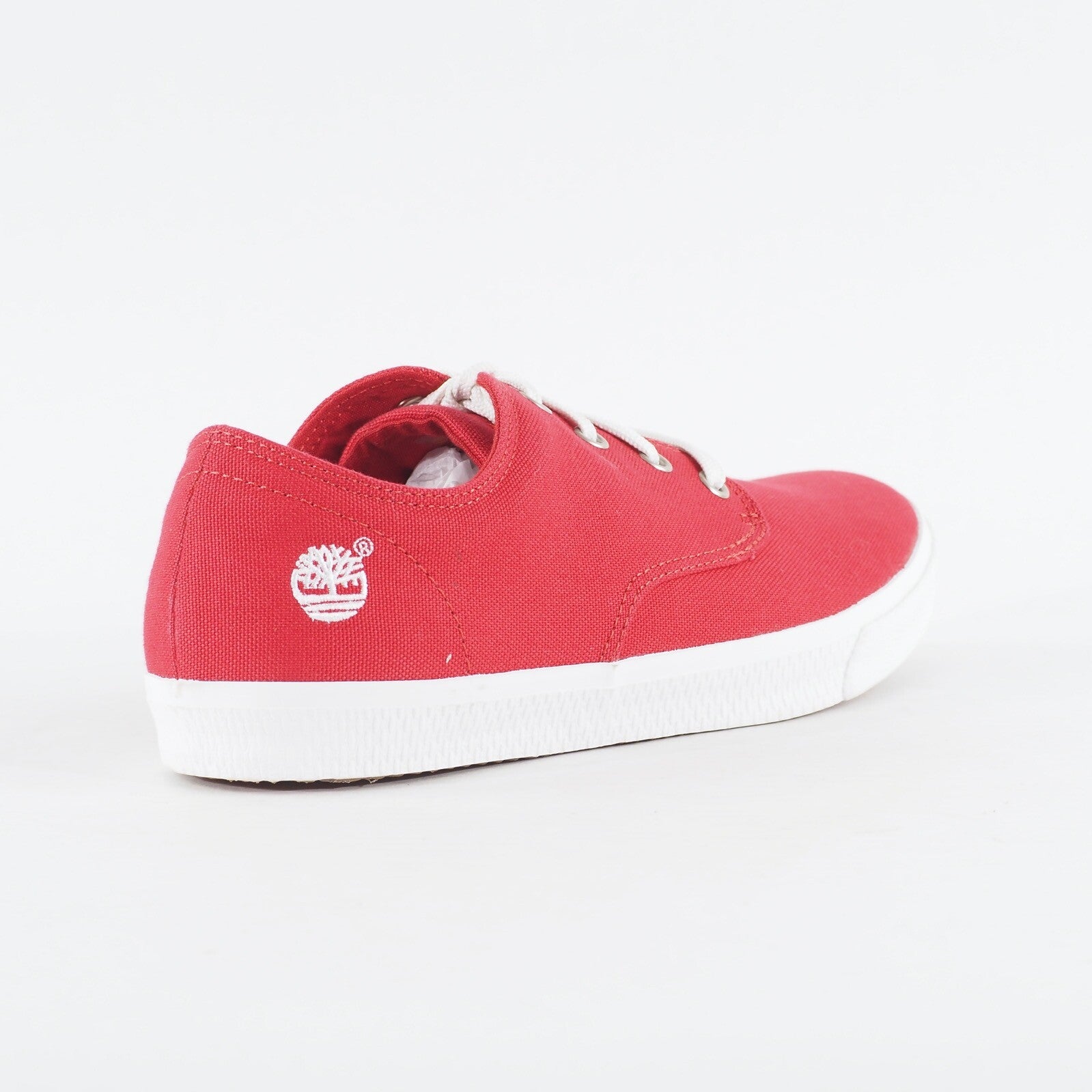 Mens Timberland Hookset 4 Eye 9321B Bright Red Canvas Laced Low Top Casual Shoes