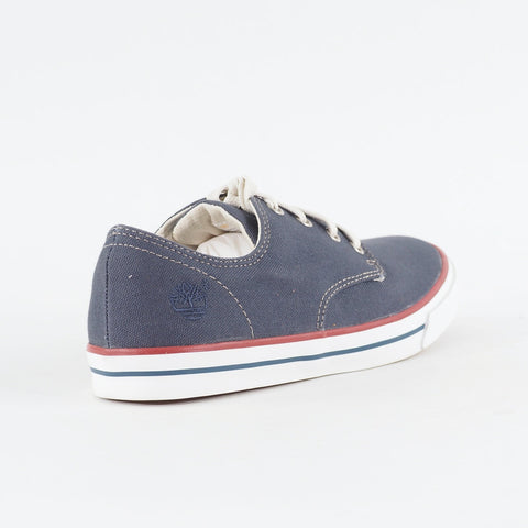 Mens Timberland EK Hook Camp 4 Eyed 5259A Navy Canvas Lace Up Low Casual Shoes