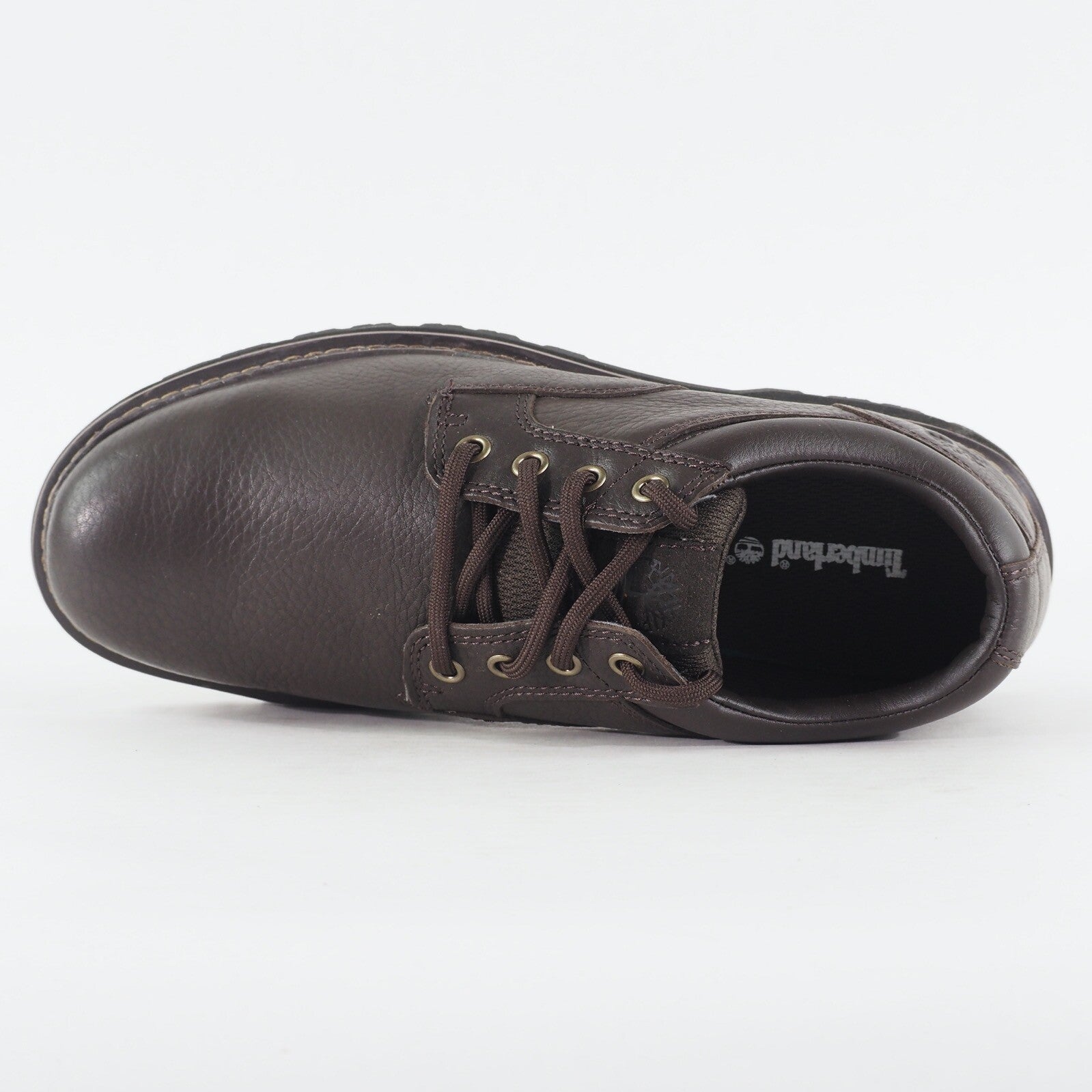 Mens Timberland Woodmont Oxford A1H6J Dark Brown Leather Lace Up Casual Shoes