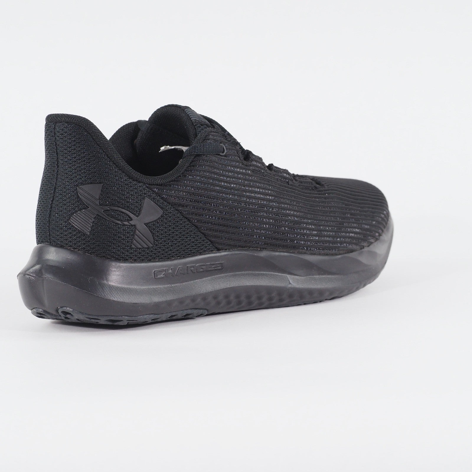 Womens Under Armour Charged Speed Swift Black Mesh Running Walking Trainers