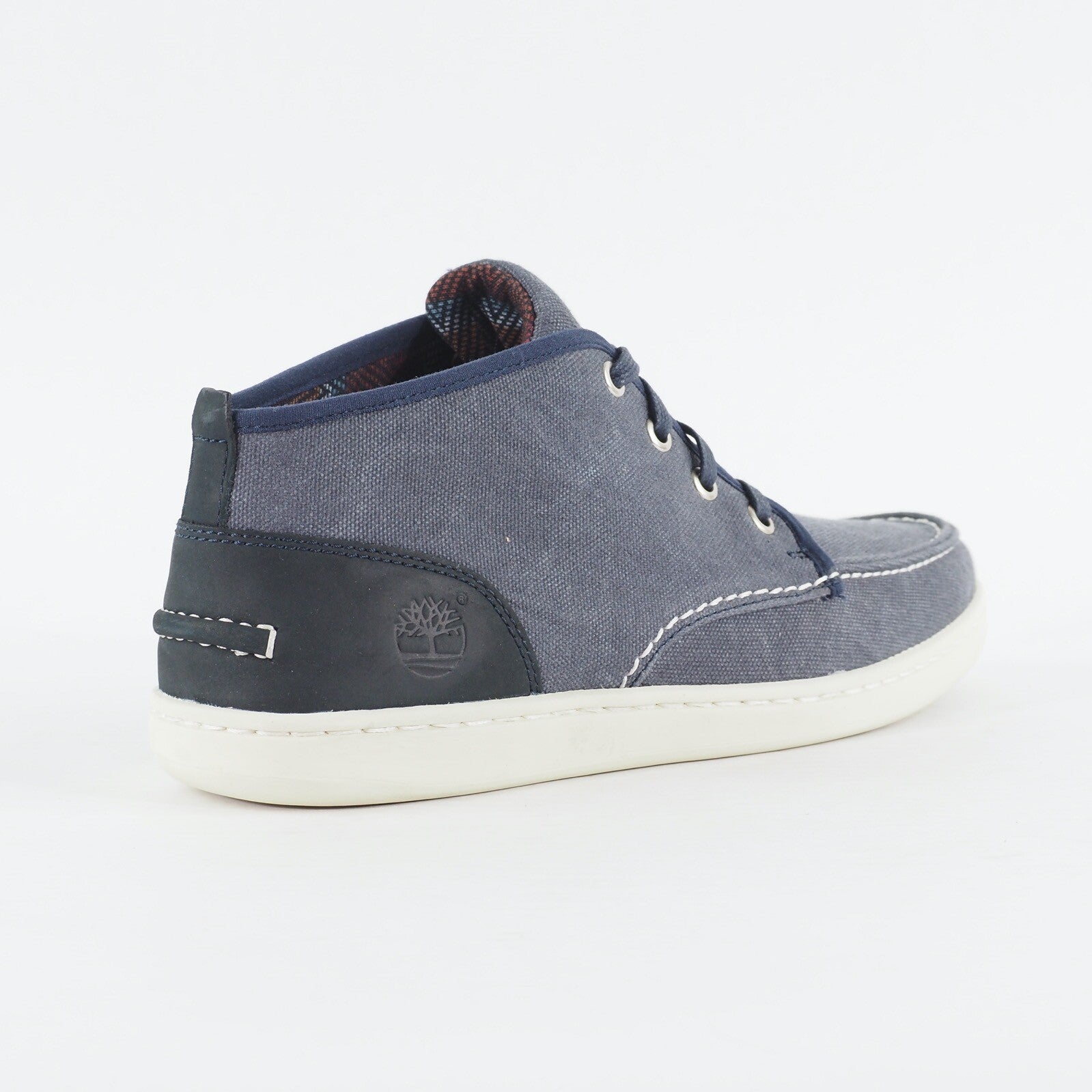 Mens Timberland NM Cup Chukka 6234A Navy Blue Canvas Lace Up Chukka Boots 