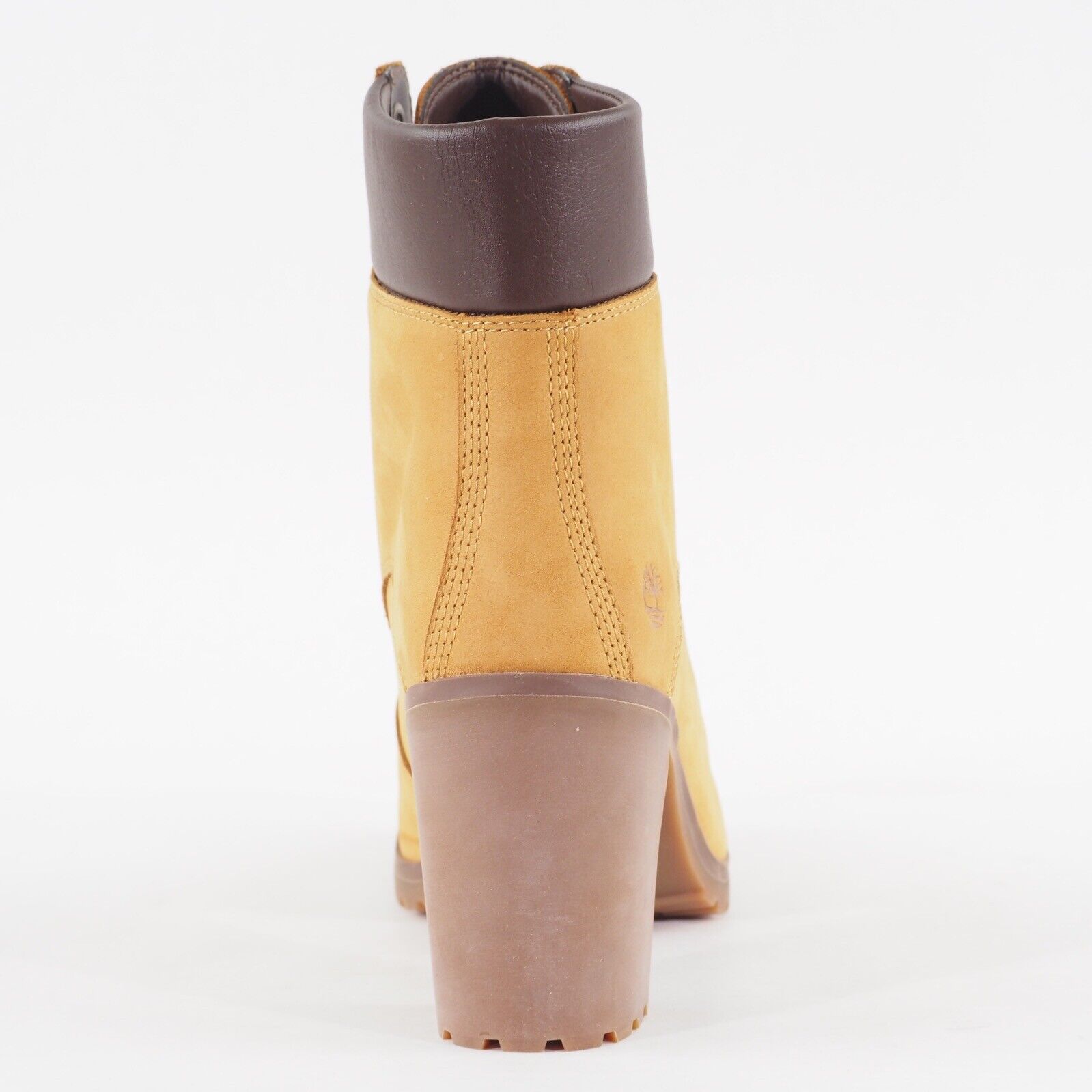 Womens Timberland Allington A1HLS Wheat Nubuck Leather Lace Heeled Casual Boots