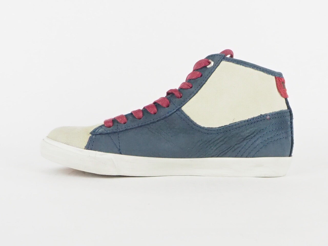 Womens Timberland Earthkeeper Glastenbury Leather 8666A Blue Zip Hi Trainers