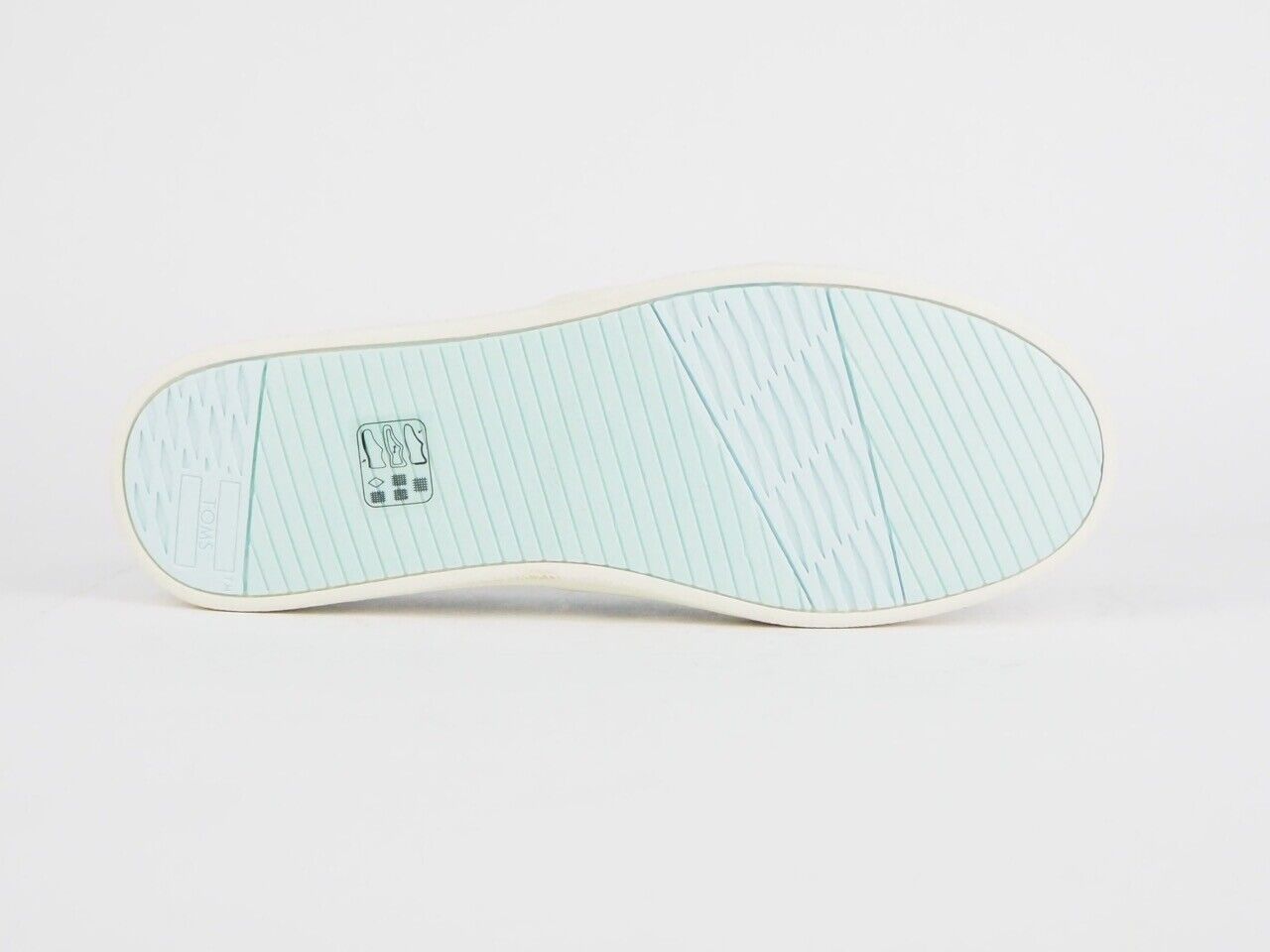 Womens Toms Avalon Turquoise Shiny Woven Flats Slip On Ladies Trainers Uk 4