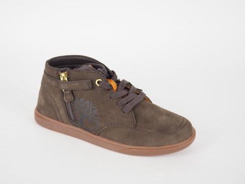 Boys Timberland Groveton A18JJ Brown Leather Trainers Casual Kids Chukka Boots