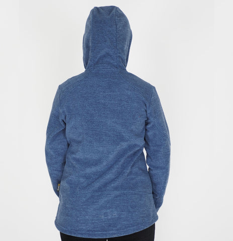 Womens Jack Wolfskin Carson 1702972 Midnight Blue Zip Up Hooded Jacket