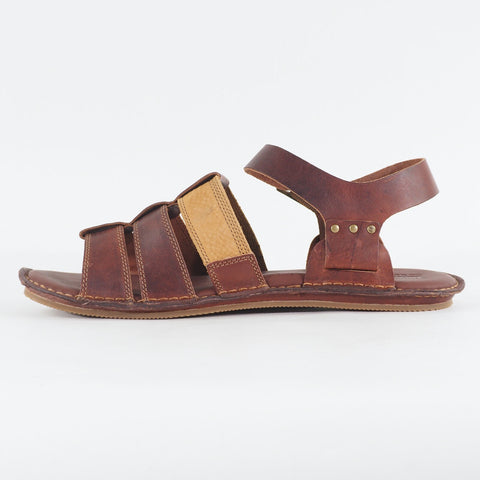 Mens Timberland Earthkeepers Fisherman 5145A Brown Leather Buckle Casual Sandals