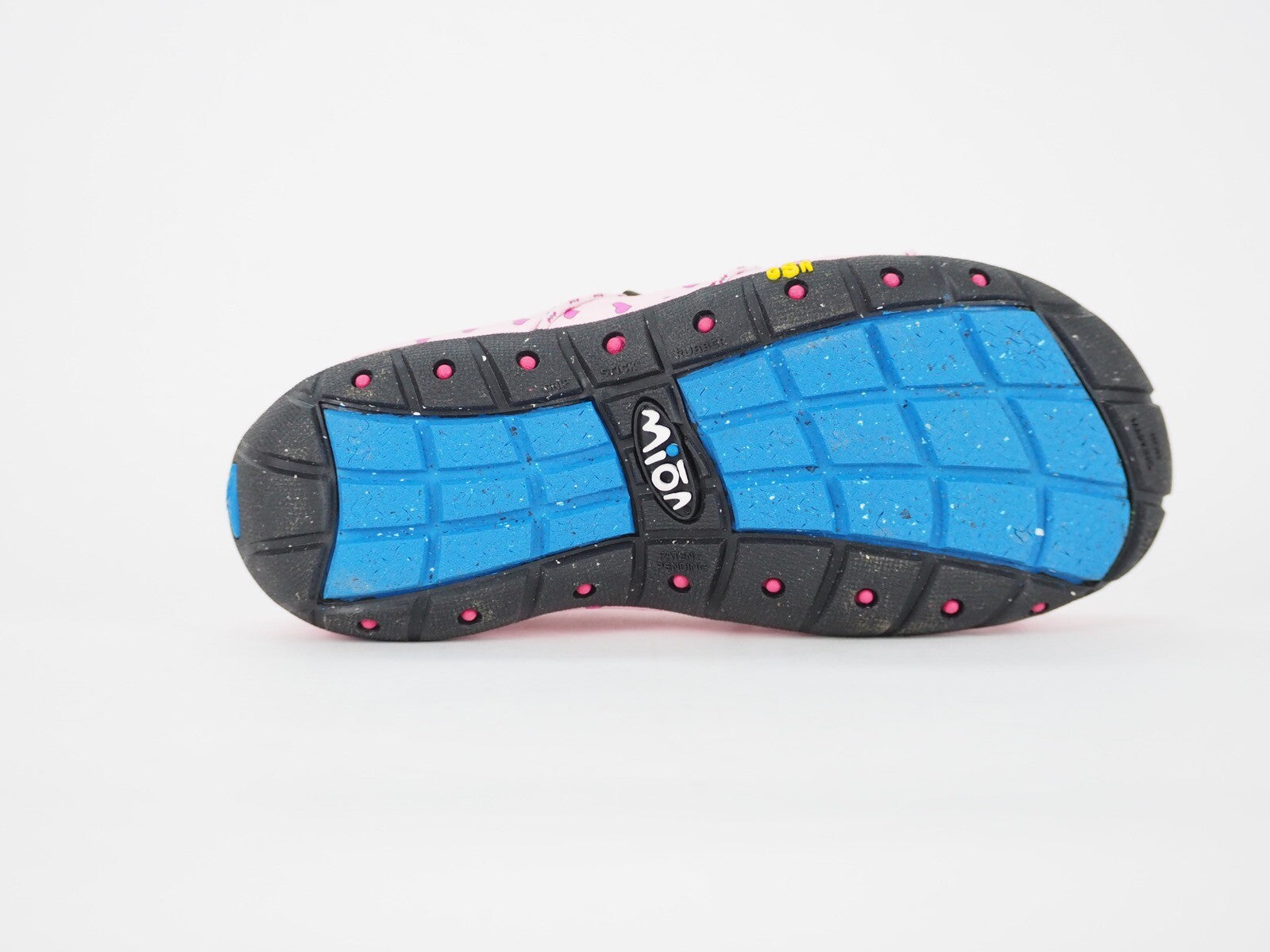 Girls MION Pen Shell 99763 Pink Hearts Rubber Holiday Slip On Summer Clog Shoes