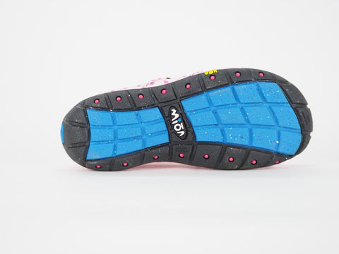 Girls MION Pen Shell 99763 Pink Hearts Rubber Holiday Slip On Summer Clog Shoes