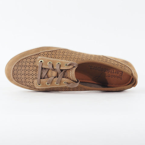 Womens Timberland EK Northport Ox 3966R Medium Brown Leather Lace Casual Shoes