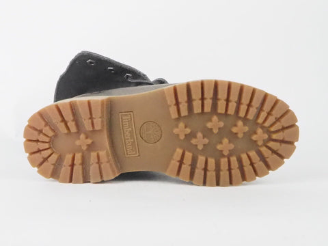 Womens Timberland Roll Top 8308A Grey Leather Lace Up Boots