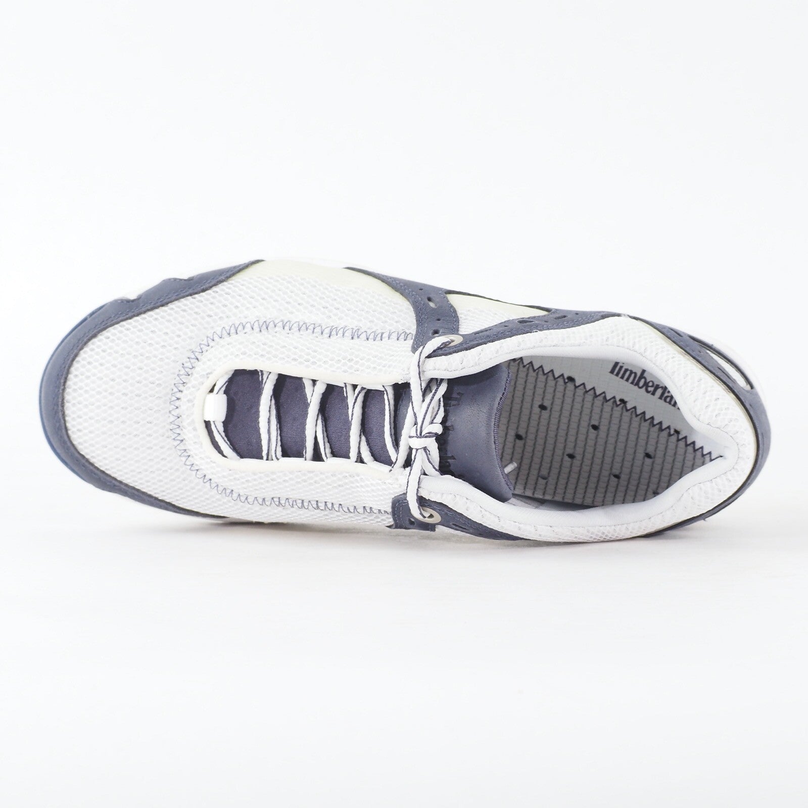 Womens Timberland Formentor 27642 Navy White Leather Fabric Lace Up Trainers