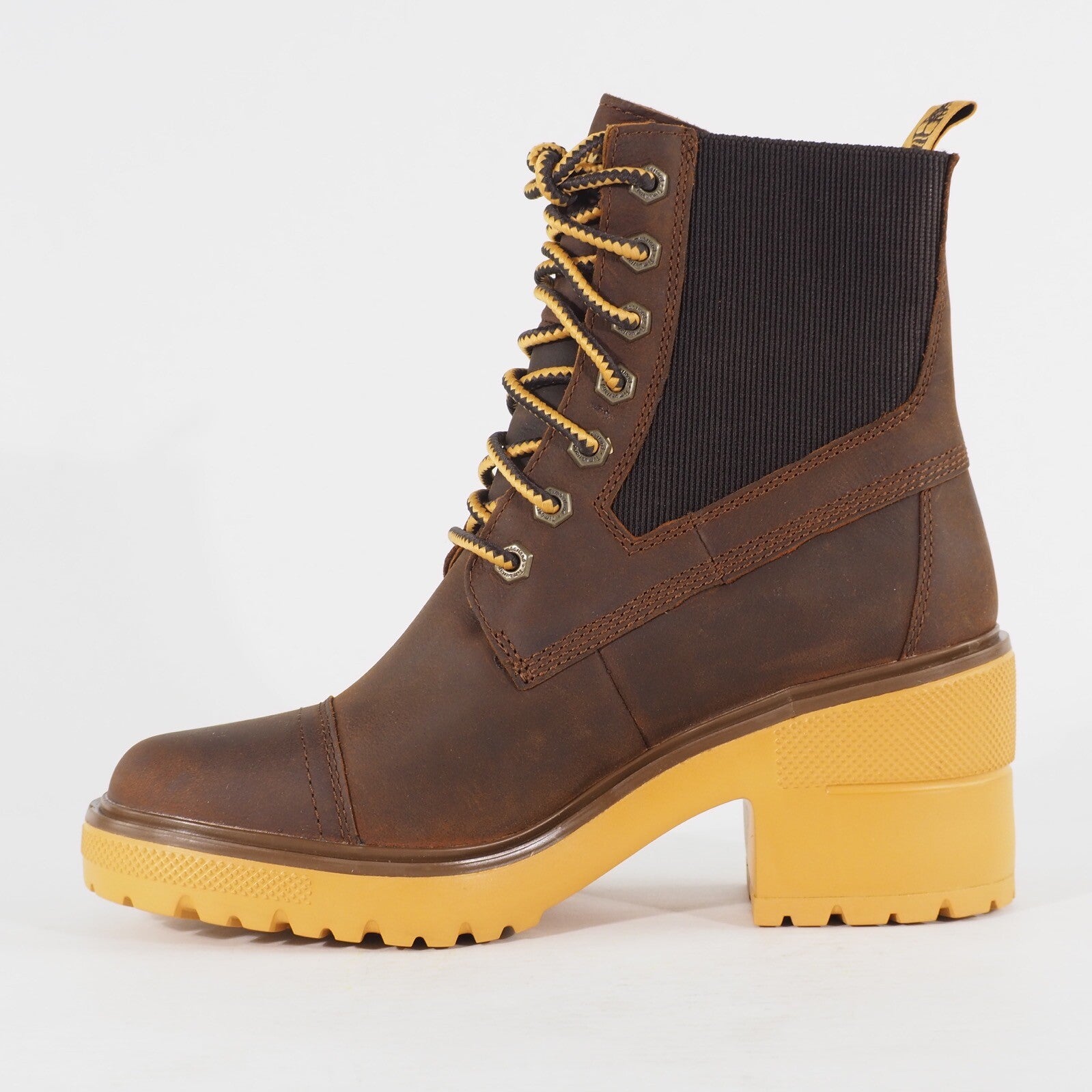 Womens Timberland Blossom Mid A21ZA Tan Leather Lace Up Casual Walking Boots