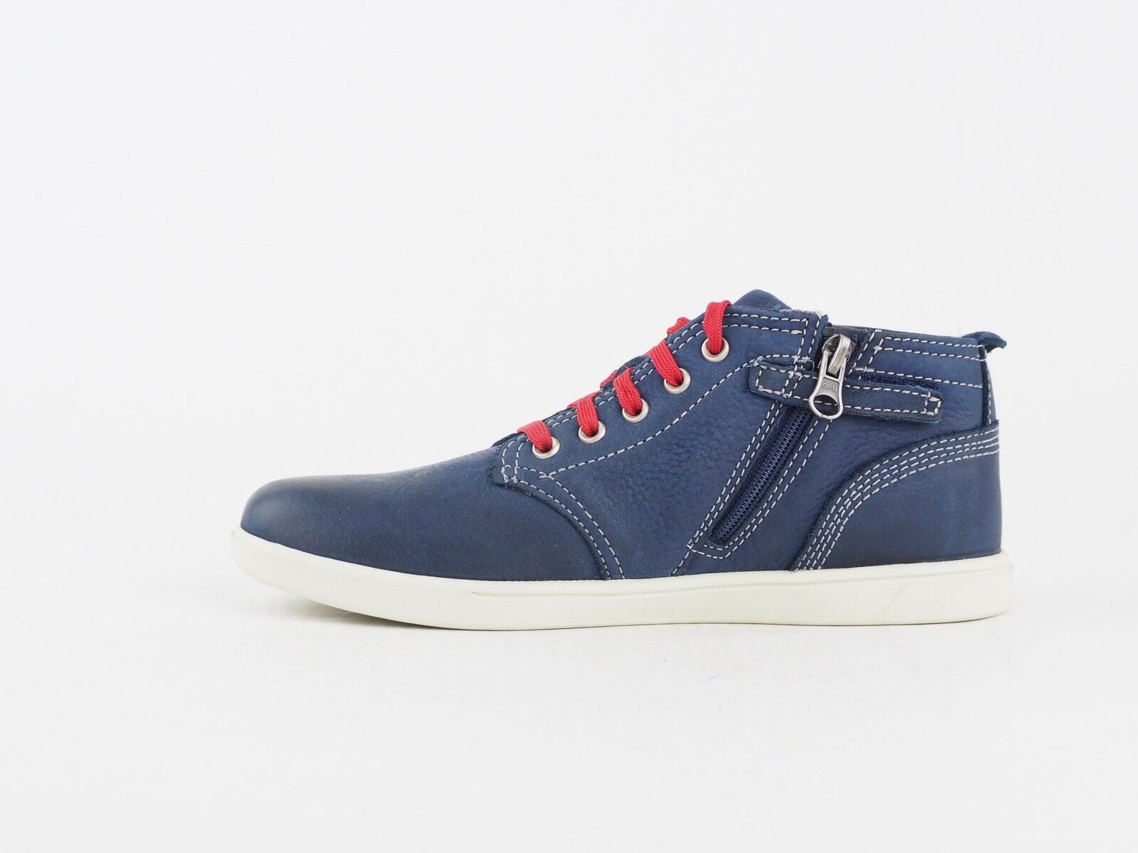 Boys Timberland EK Groveton 3291A Dark Blue Leather Casual Side Zip Chukka Boots