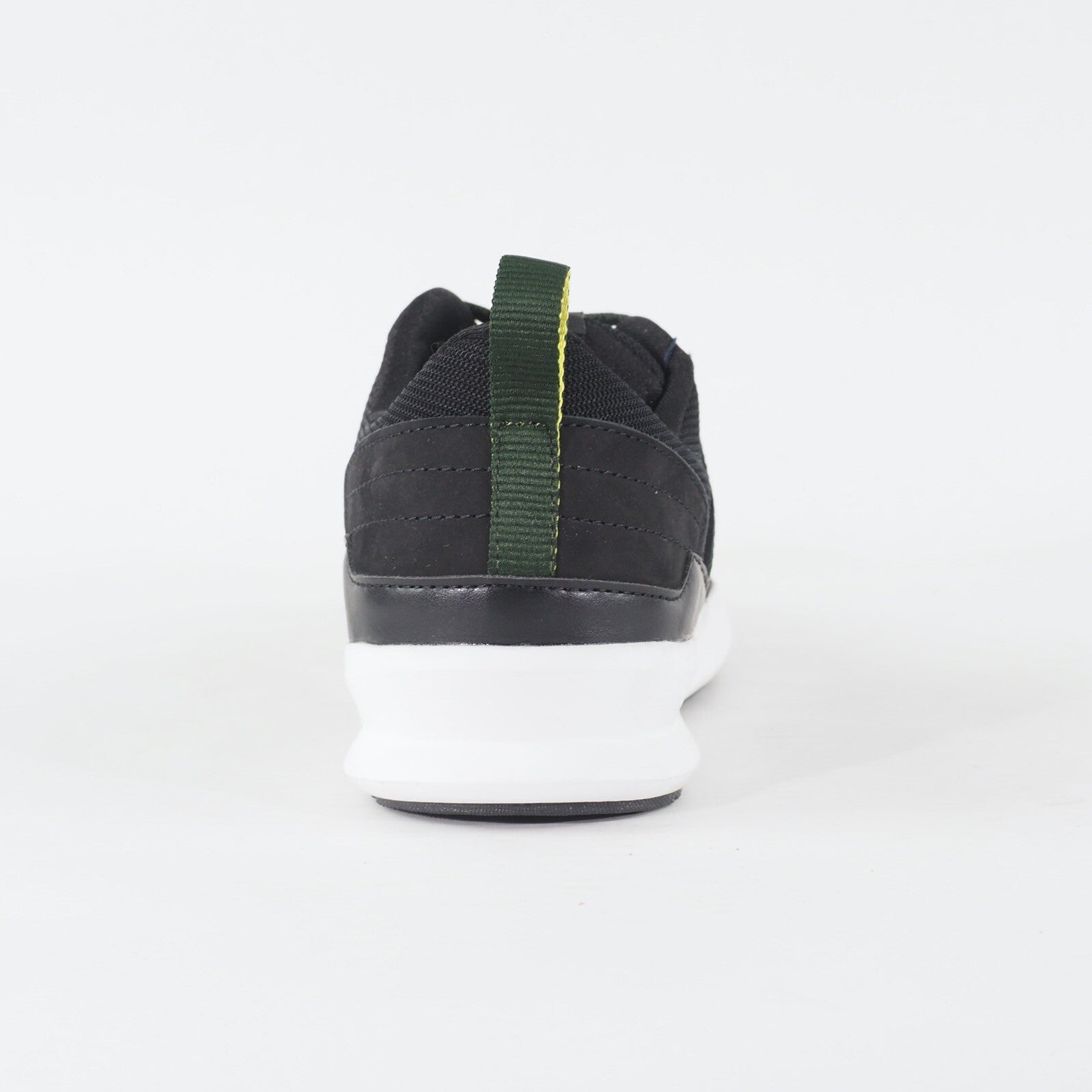 Mens Hackett London HMS20861 728 Black / Olive Green Fabric Lace Up Casual Shoes