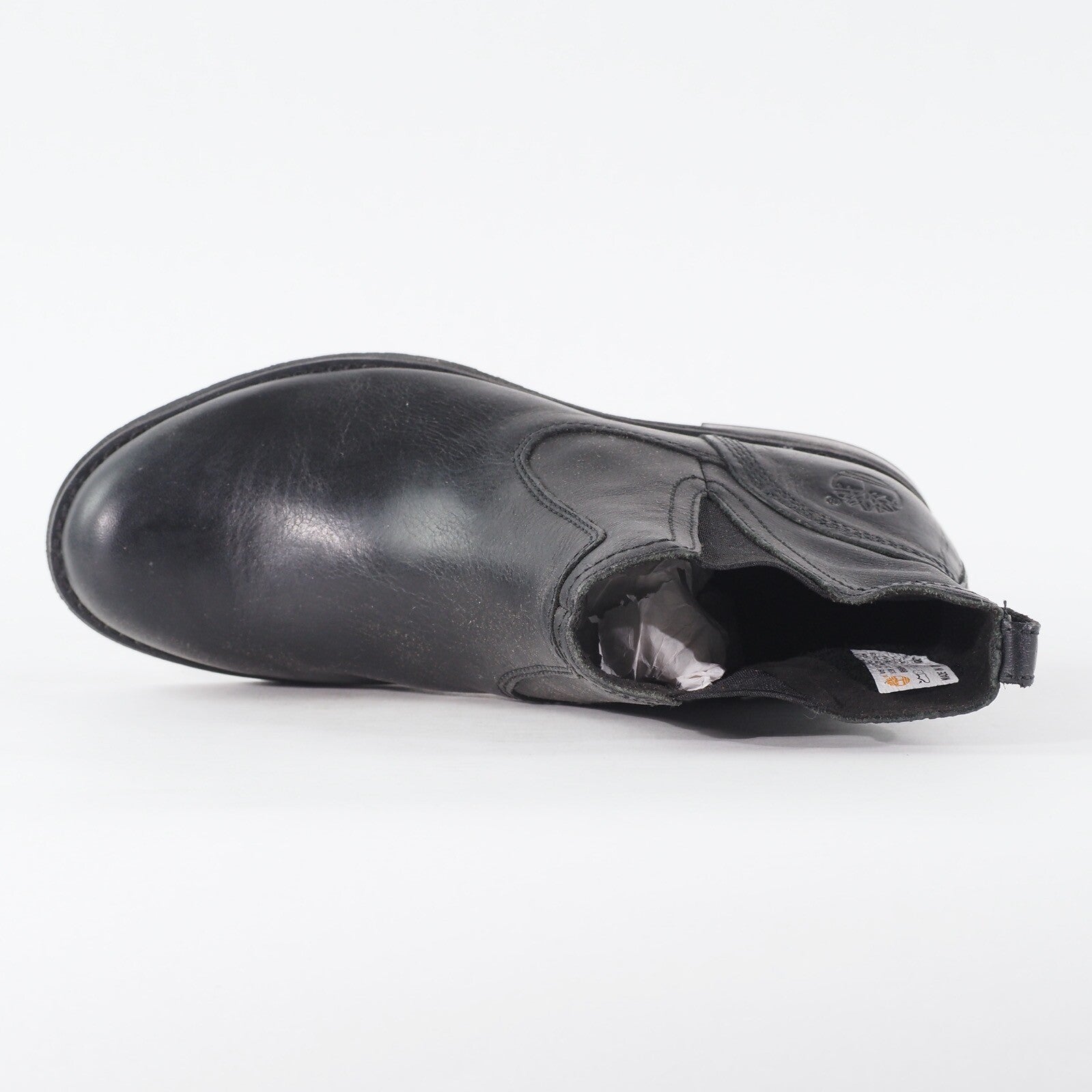 Womens Timberland EK Savin Hill 8669A Black Leather Pull On Casual Chelsea Boots