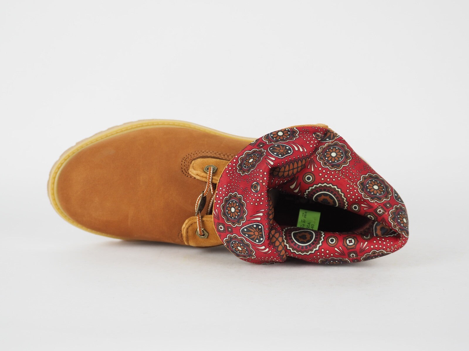 Womens Timberland Authentics 8260A Rust Nubuck Leather Fold Over Chukka Boots