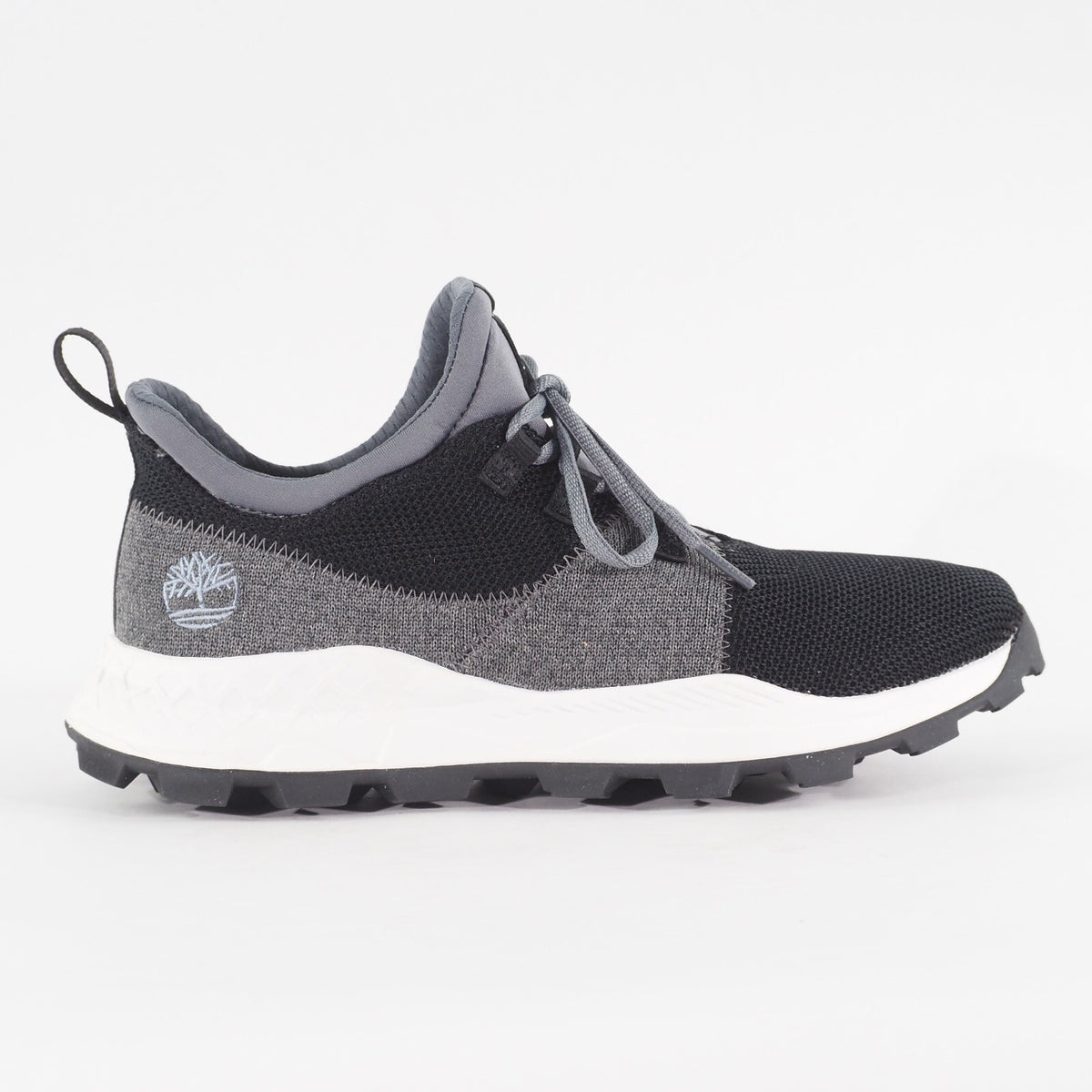 Mens Timberland Brooklyn Oxford A2HS2 Black Knit With Medium Grey Casual Trainer