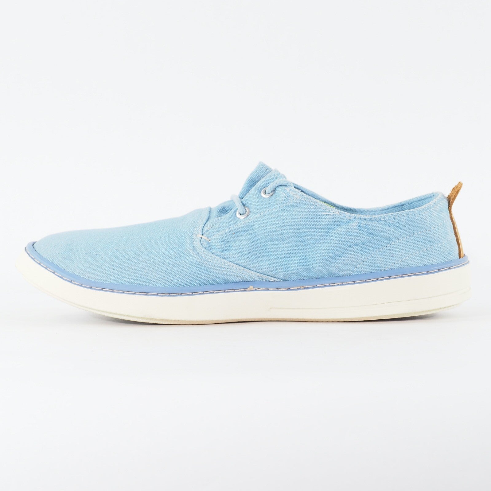 Mens Timberland Hoksthand Ox 9833A Light Blue Canvas Lace Low Top Casual Shoes