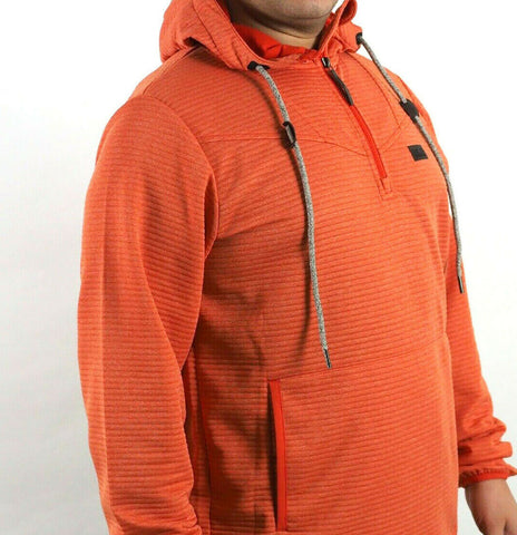 Mens Jack Wolfskin Tongari Nanuk 1803432Half Zip Orange Warm Hoddie