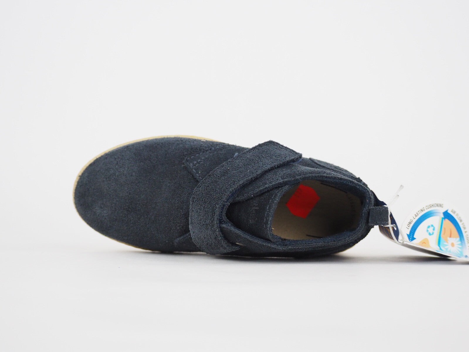 Toddlers Timberland RDGFLD 53897 Navy Blue Leather Strap Casual Kids Ankle Boots