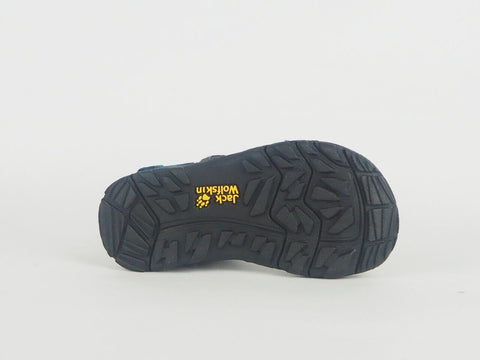 Boys Jack Wolfskin Seven Seas 2 Blue Synthetic Walking Strap Sandals