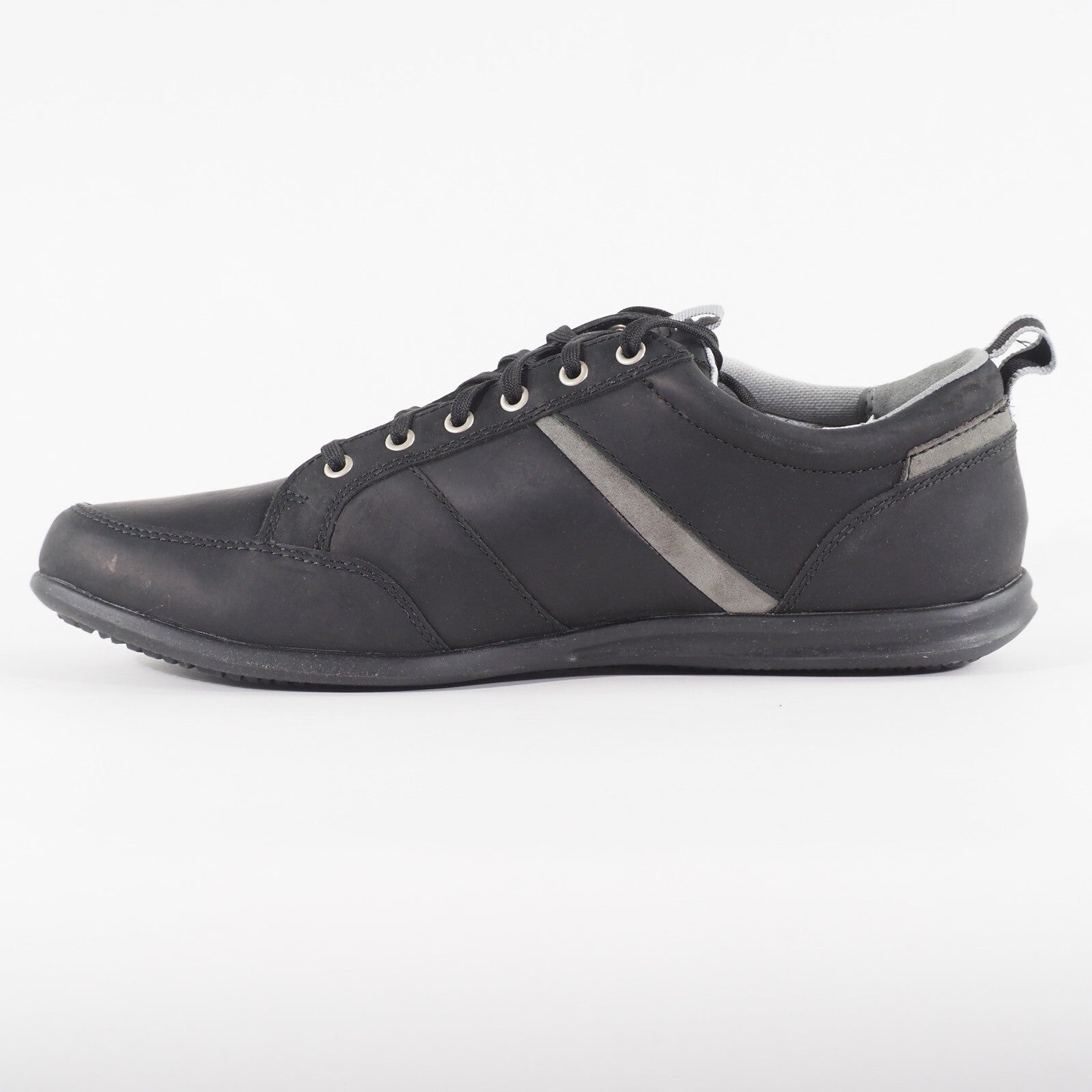 Mens Timberland Burnettsville Oxford Black Leather A12H2 Casual Walking Shoes