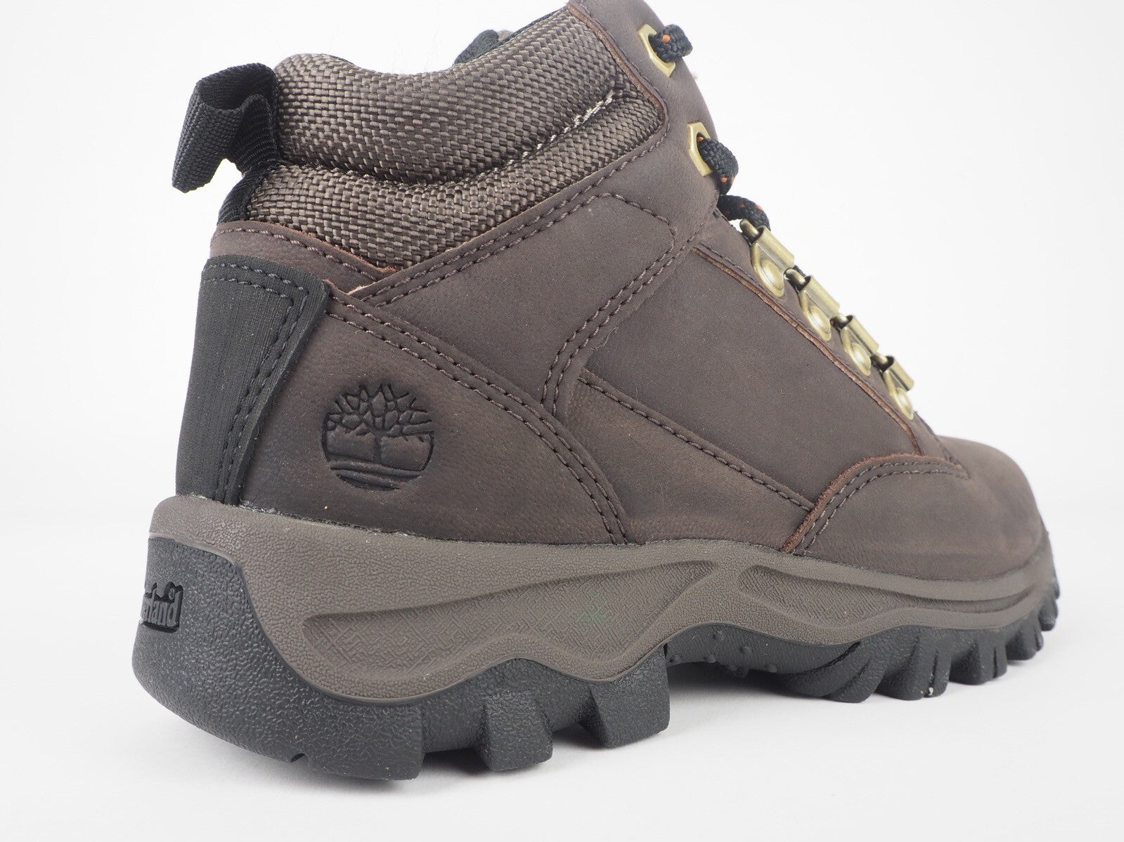 Boys Timberland Keele Ridge A1UUD Dark Brown Leather Lace Up Hiker Boots