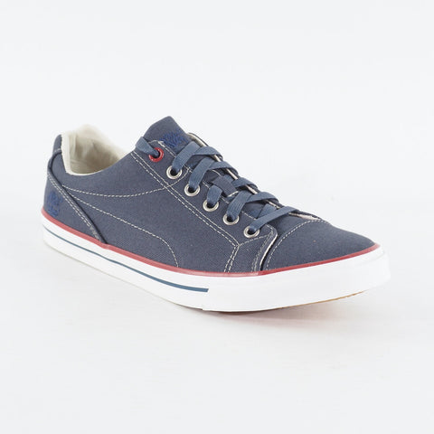 Mens Timberland EK Hookcamp 5304A Navy Blue Canvas Lace Up Low Top Casual Shoes
