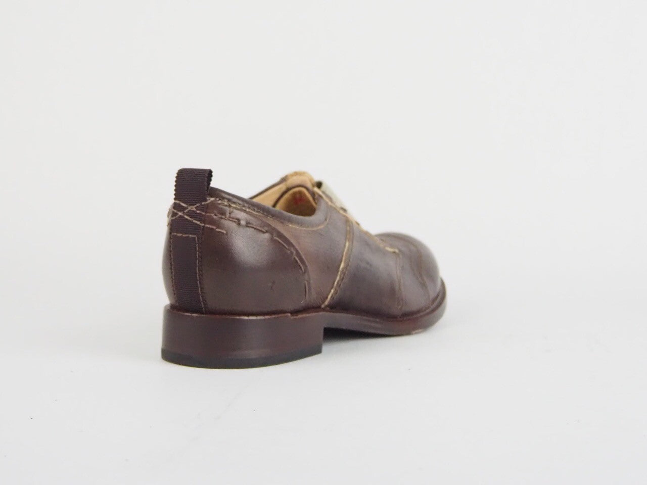 Womens Timberland Handcrafted Lucille Slip Ox 8145R Dark Brown Leather Shoes