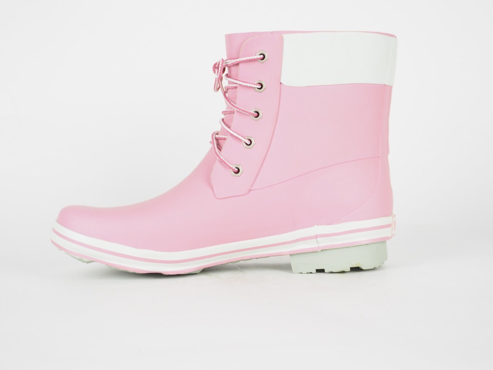 Girls Timberland 6 Inch 89913 Pink Wellingtons Lace Up Rain Wellies