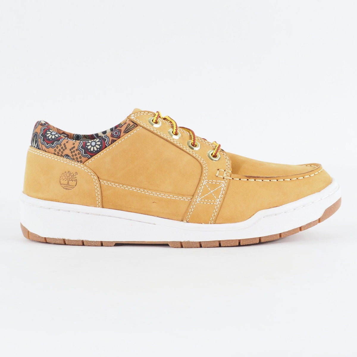 Mens Timberland Bridgton Ox 6640A Wheat Brown Leather Lace Up Casual Shoes