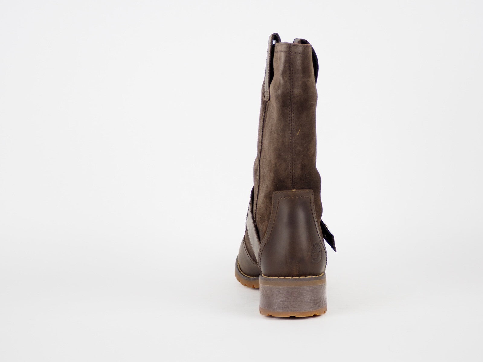 Womens Timberland Wenham A161R Dark Brown Leather Pull On Casual Winter Boots