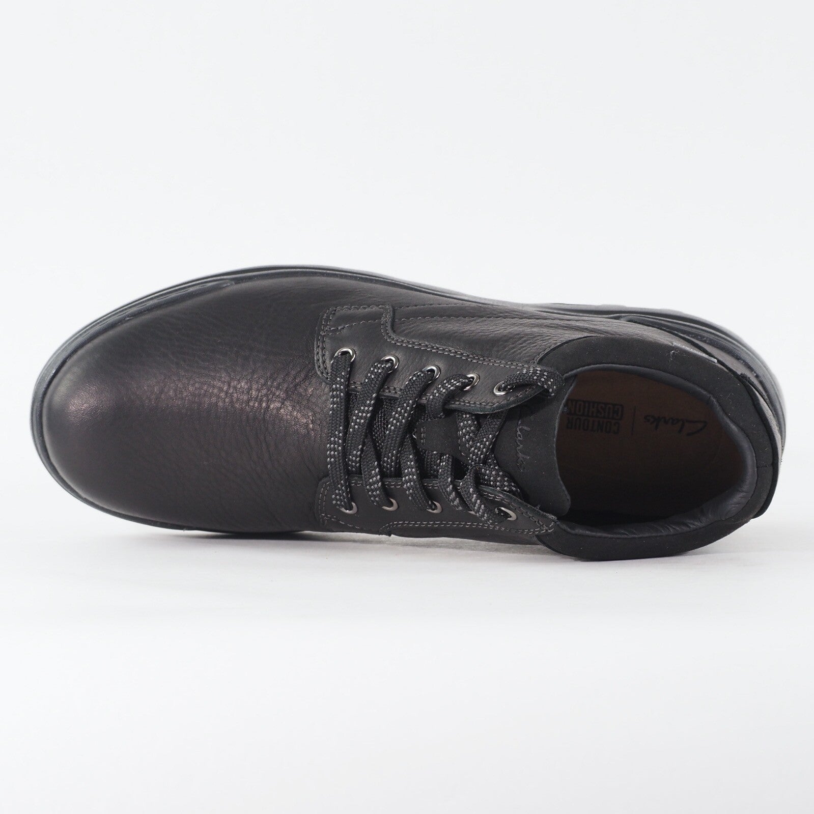 Mens Clarks Rockie Mid Gore Tex 28720 Black Leather Lace Up Casual Shoes