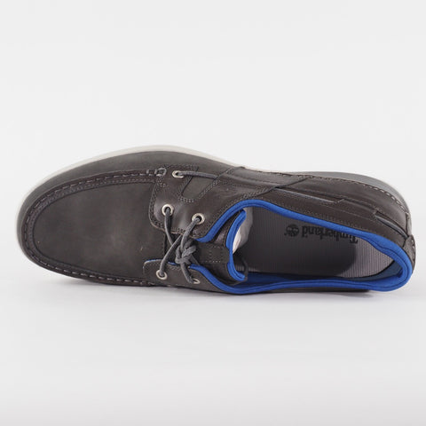 Mens Timberland Earthkeepers 2 Eye 5462A Grey Leather Lace Up Casual Boat Shoes