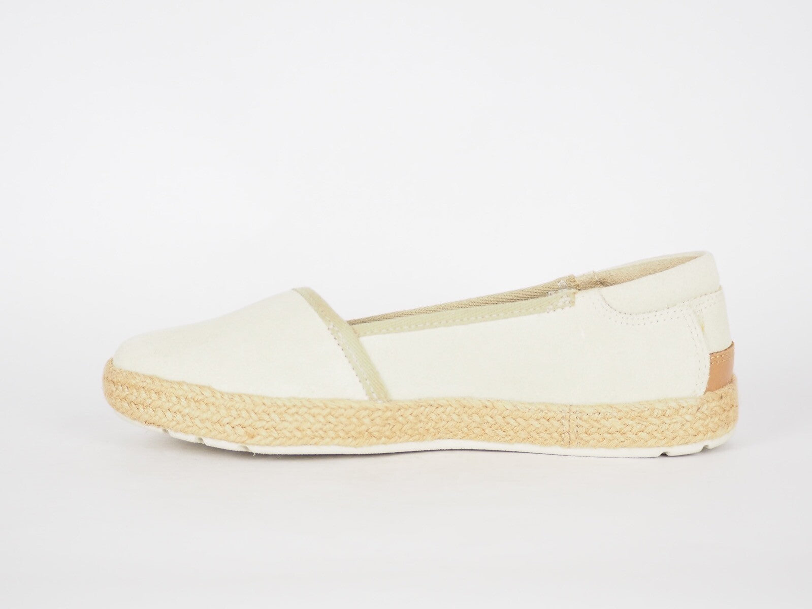 Womens Timberland Casco Bay A17E2 Beige Leather Casual Slip On Flats Shoes
